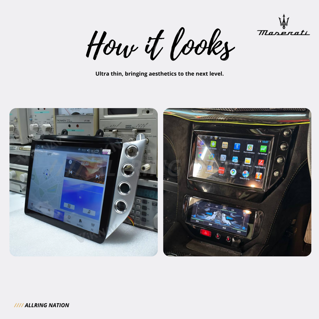 MASERATI GRANTURISMO/GRANCABRIO 10.4" Screen with Digital Aircon Display