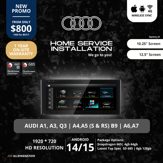 AUDI A1,A3,Q3,A4,A5,Q5 - S,RS (B9)/ A6/A7